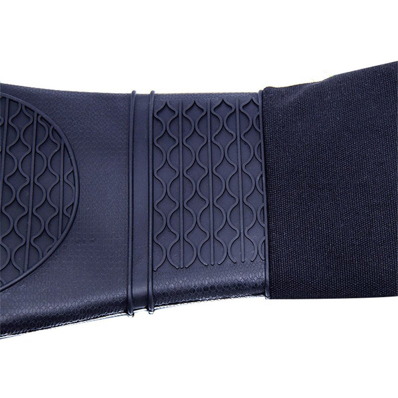 DoMii Extra Long Silicone Oven Mitts Heavy Duty Commercial Grade Oven Mitts Heat Resistant BBQ Gloves with Quilted Cotton Lining 2 Pack - Image 4